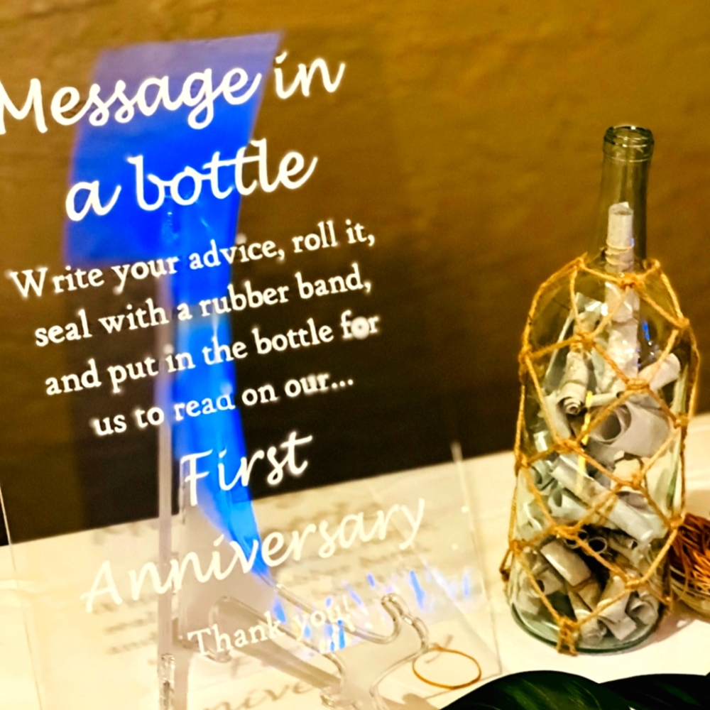 Message in a bottle sign 11" x 14"